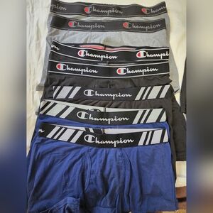 Used Champion Men's Boxer Briefs - Gray, Black, Blue